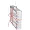 Envelope USPS "Dear Santa" with Stripes Glass Christmas Ornament - 3.5" - Red